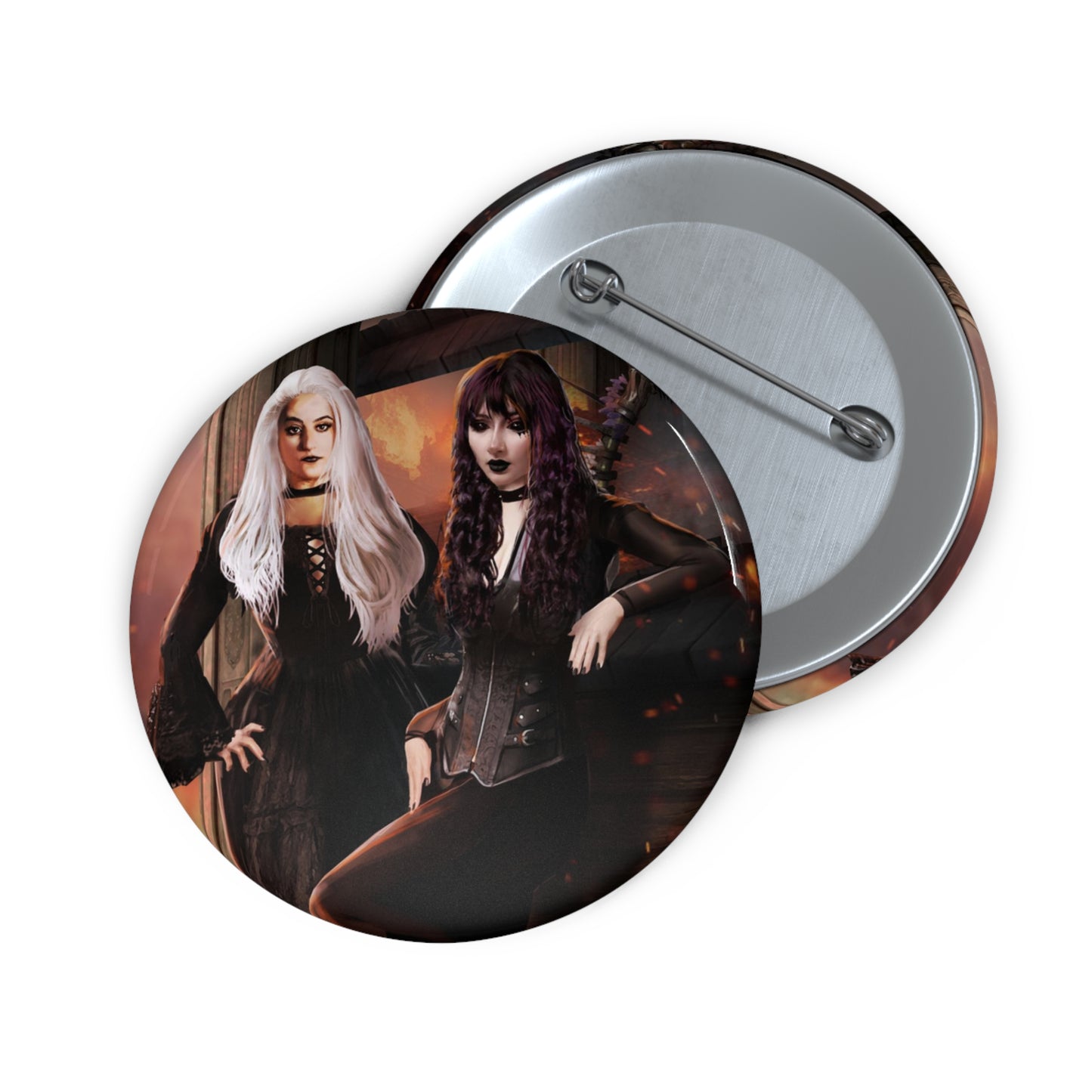 Death & Misery in Hell Pin Button