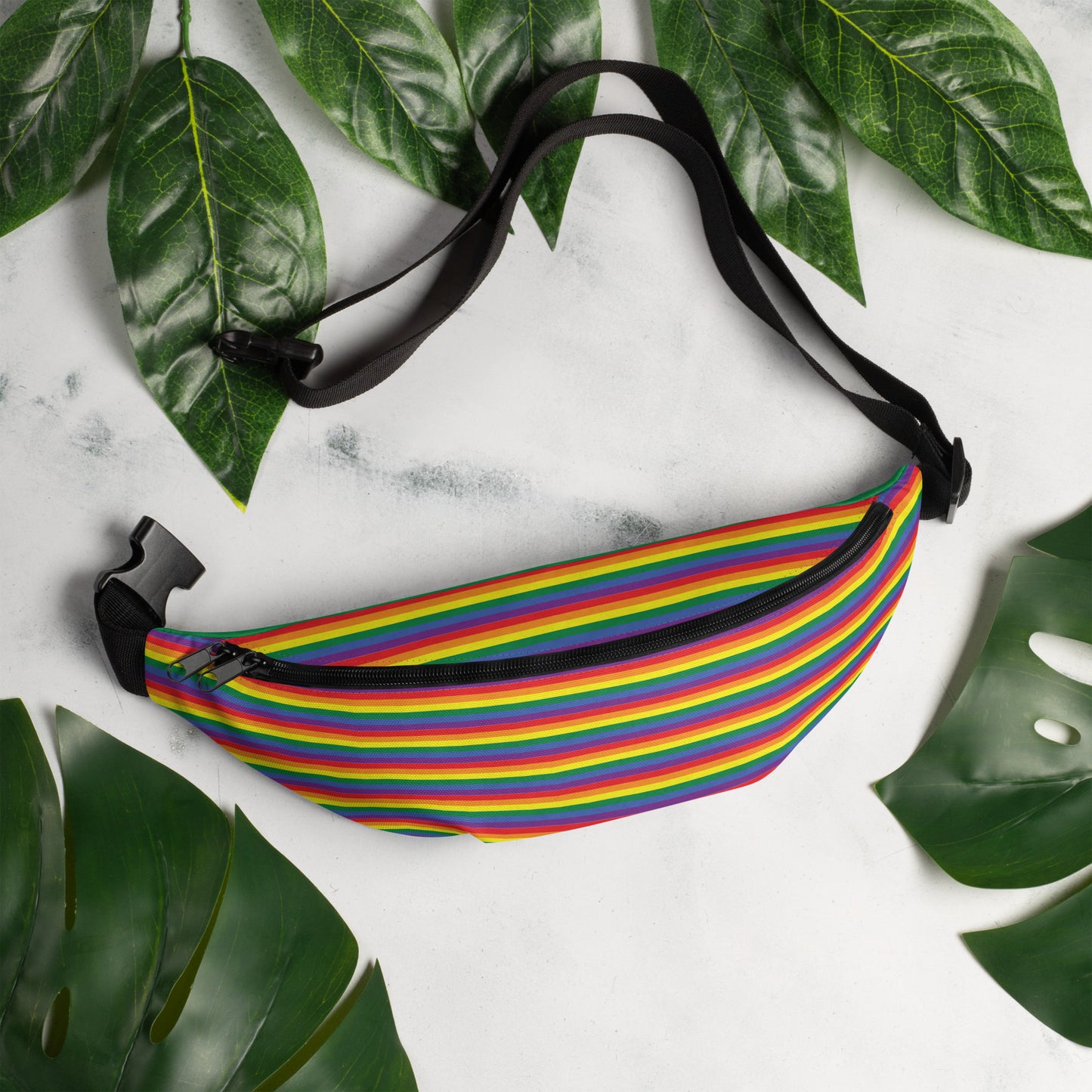 Pride Rainbow Fanny Pack lifestyle view