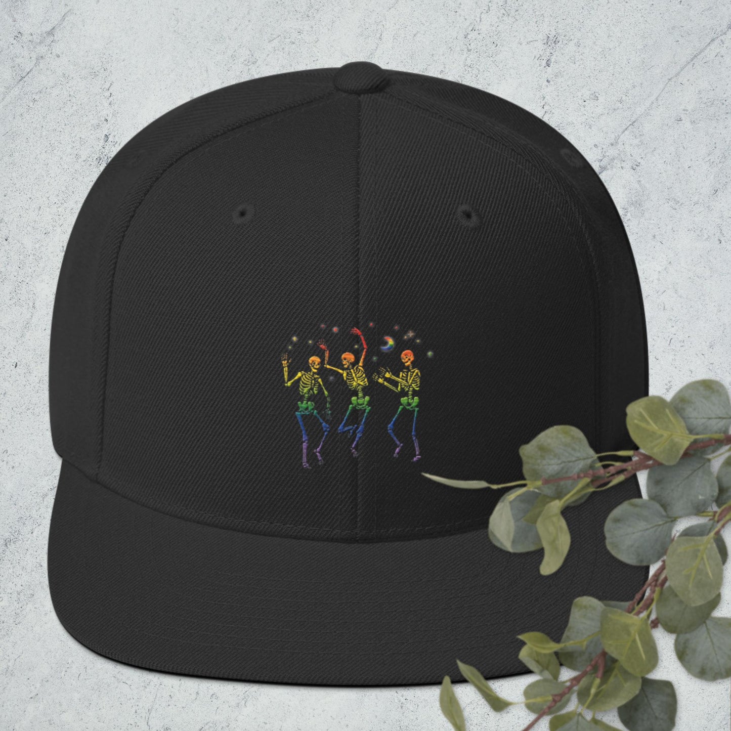 Pride Dancing Skellingtons Snapback Hat