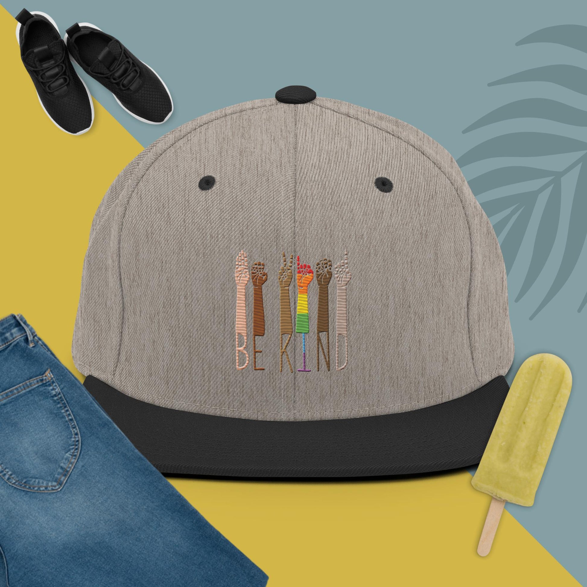 Kind Sign Snapback Hat