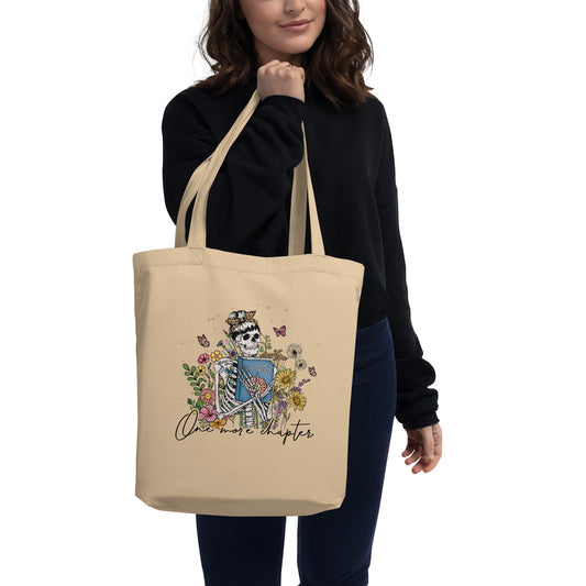 One More Chapter Skeleton Eco Tote Bag