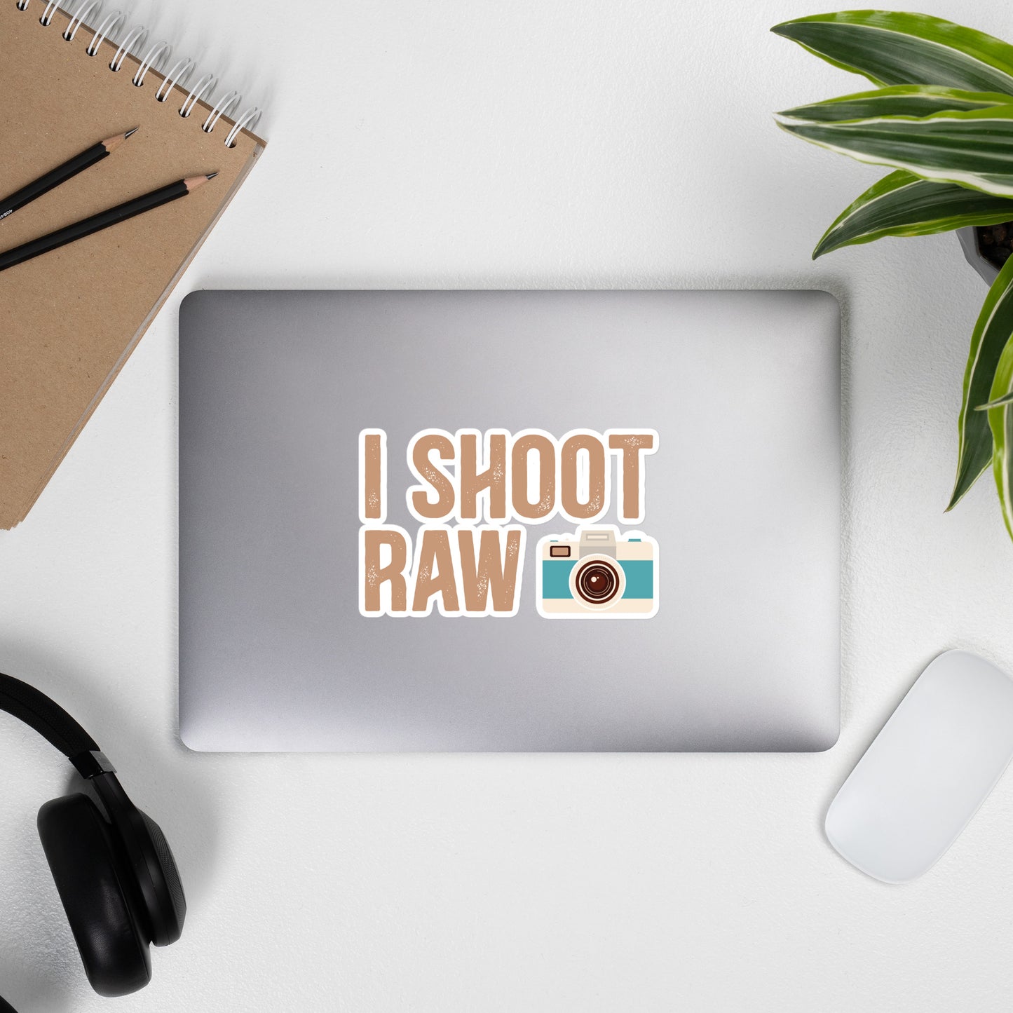 I shoot Raw Sticker