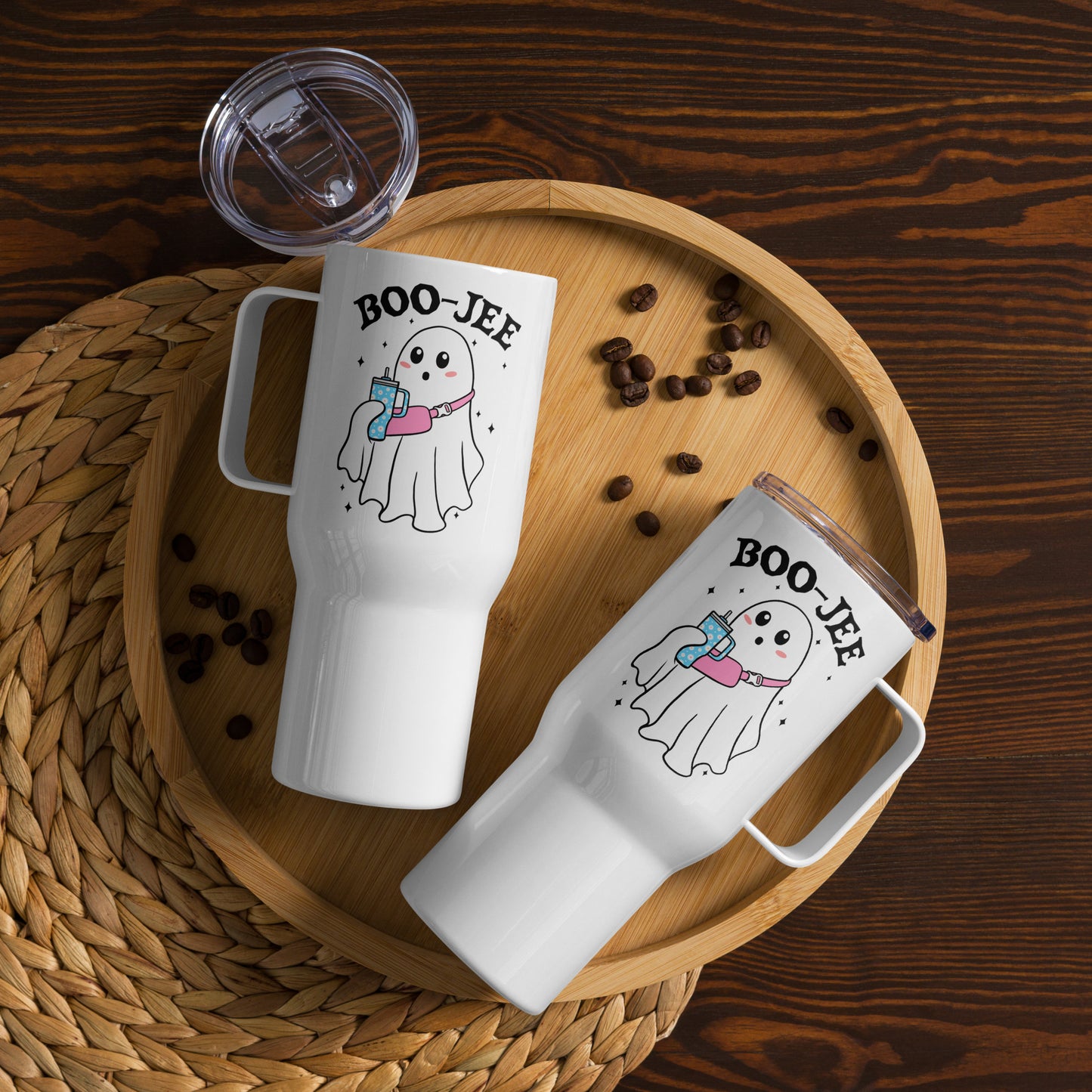 Boo-Jee Travel mug with a handle