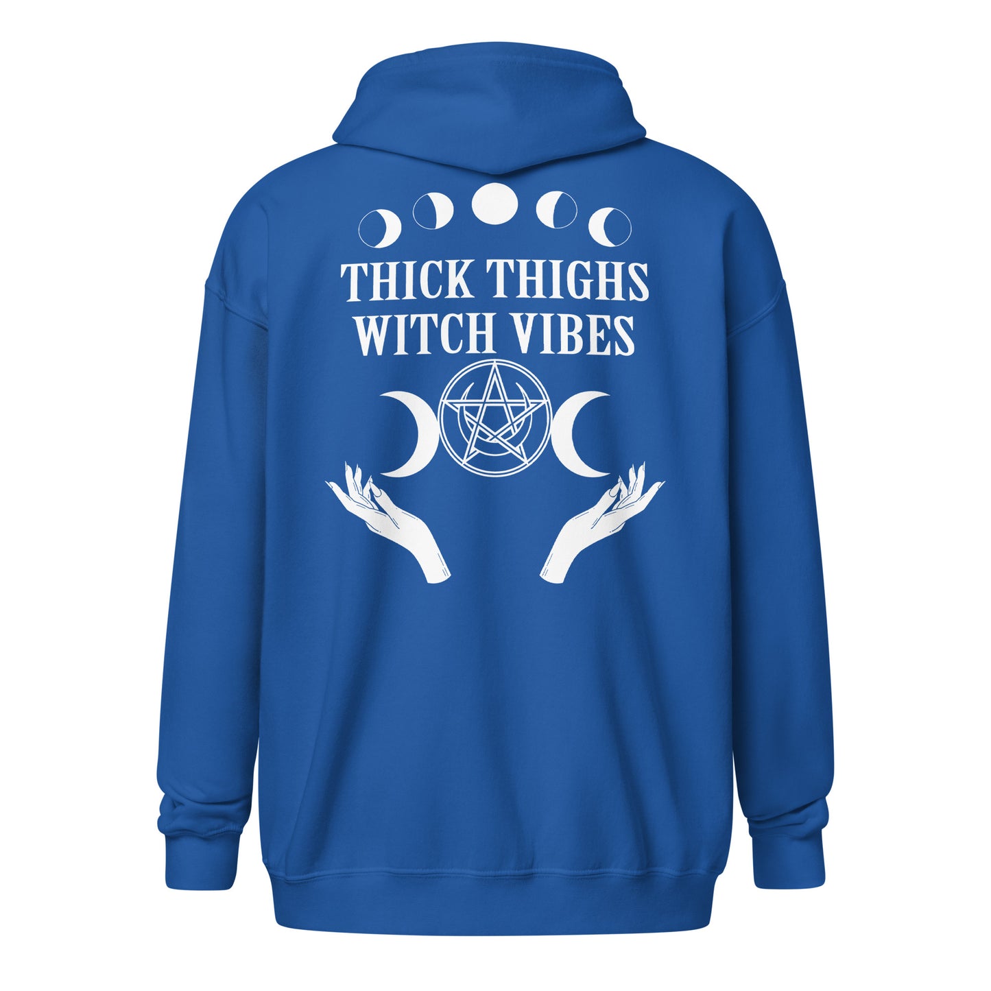 Thick Thighs & Witchy Vibes Unisex heavy blend zip hoodie