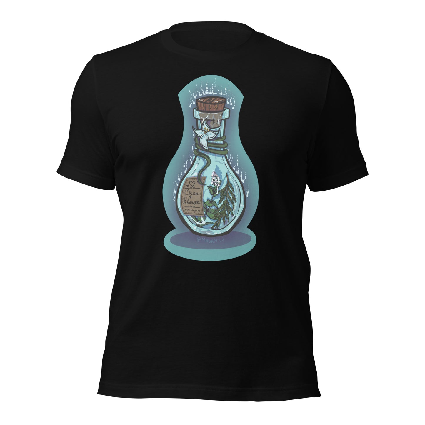 "Whispers Across the Styx" Potion Bottle T-Shirt by Madam__lj