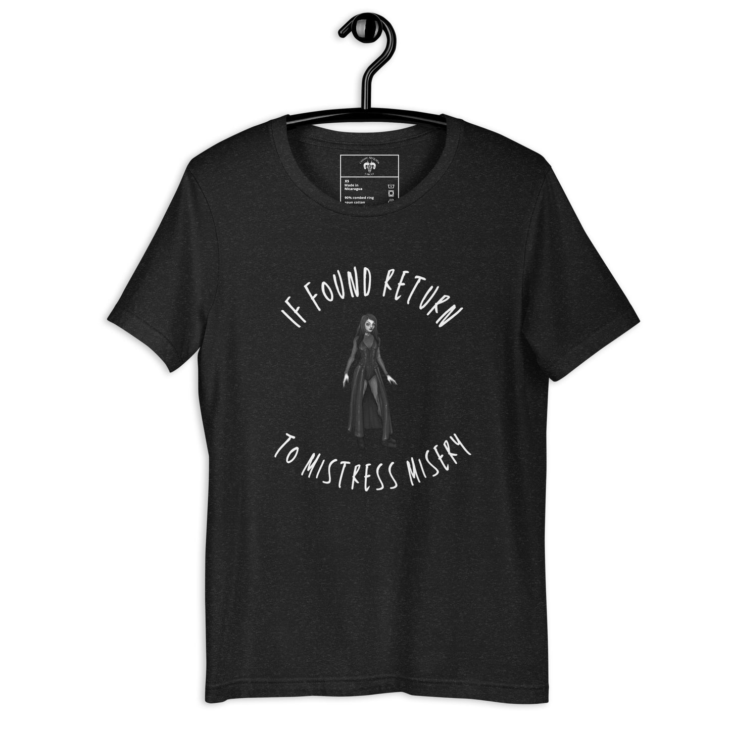 If Lost Return to Mistress Misery Unisex t-shirt